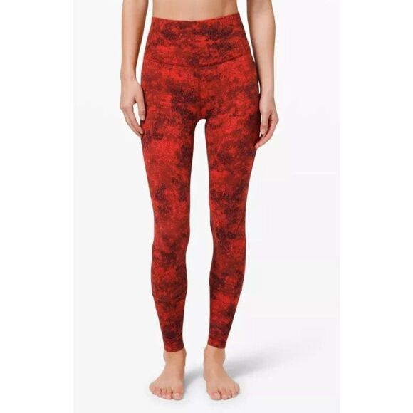Lululemon W5CVNS Women's Sz 0 Red *Lunar New Year Align Pant 28" Tights - Picture 7 of 11